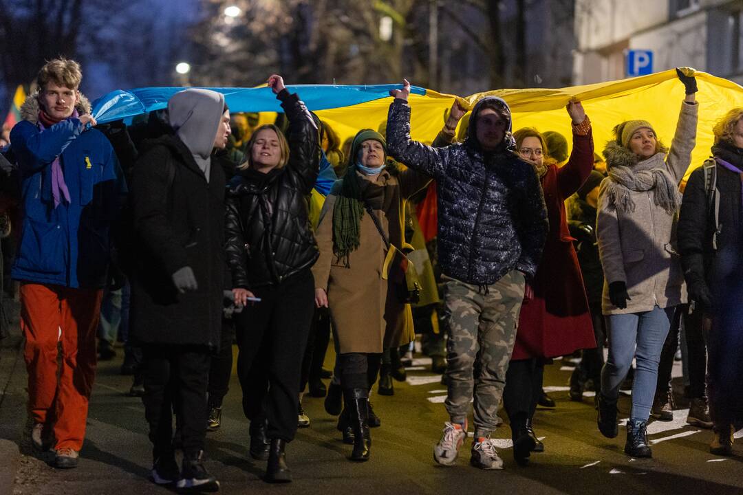 Vienybės ir solidarumo akcija „Laisvė šviečia“ Vilniuje