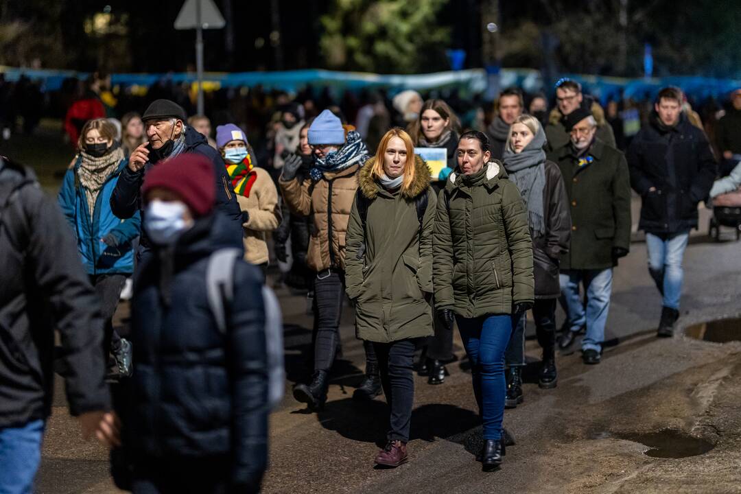 Vienybės ir solidarumo akcija „Laisvė šviečia“ Vilniuje