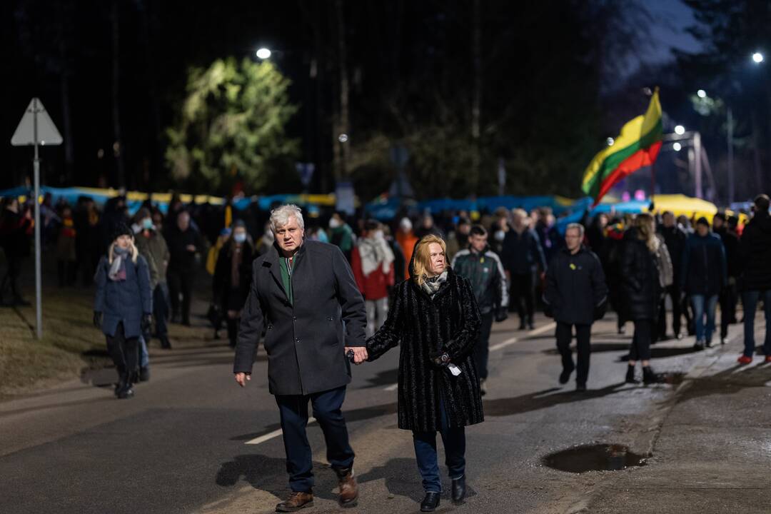 Vienybės ir solidarumo akcija „Laisvė šviečia“ Vilniuje