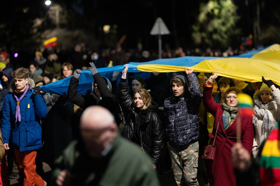 Vienybės ir solidarumo akcija „Laisvė šviečia“ Vilniuje