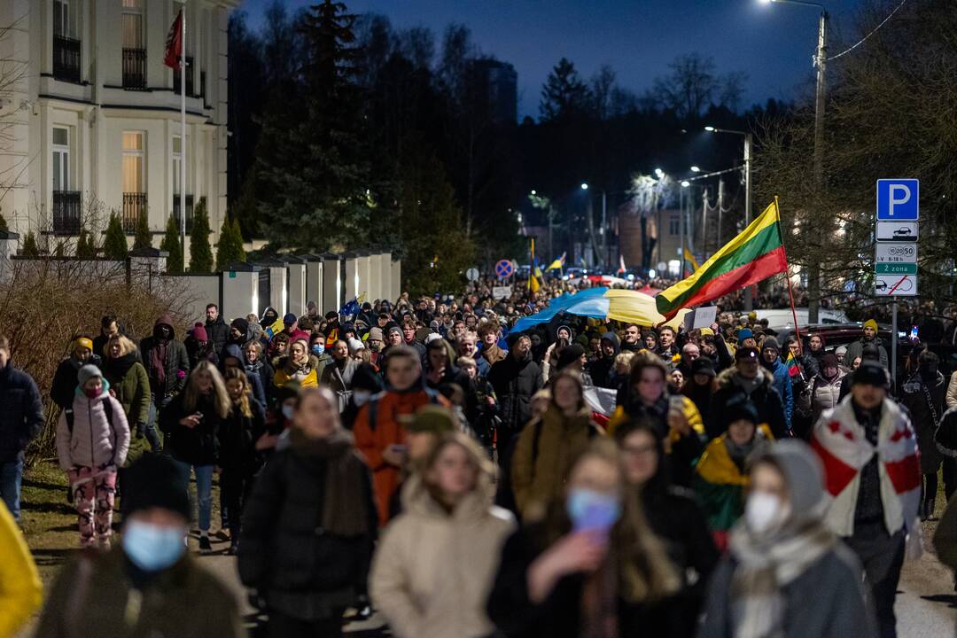Vienybės ir solidarumo akcija „Laisvė šviečia“ Vilniuje