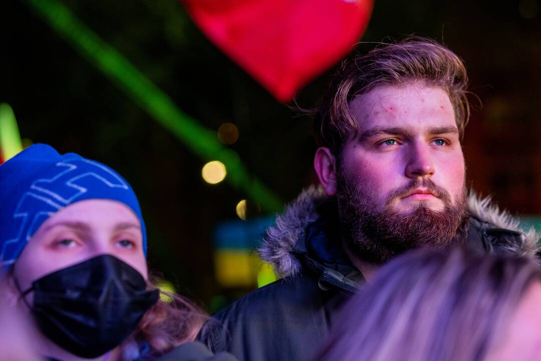 Vienybės ir solidarumo akcija „Laisvė šviečia“ Vilniuje