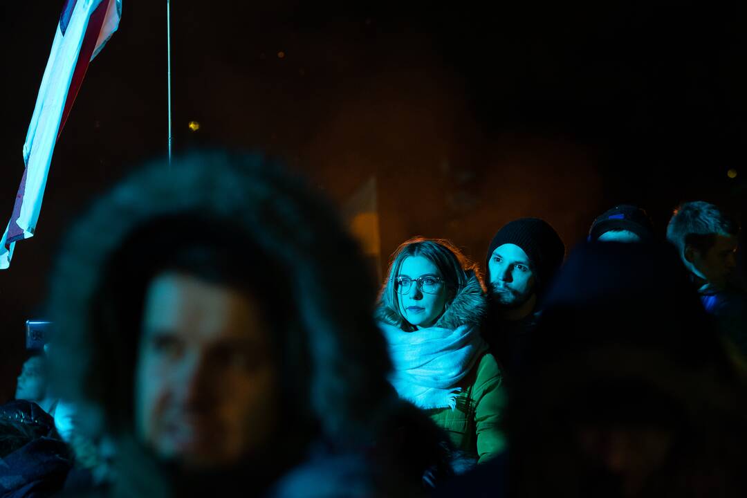 Vienybės ir solidarumo akcija „Laisvė šviečia“ Vilniuje