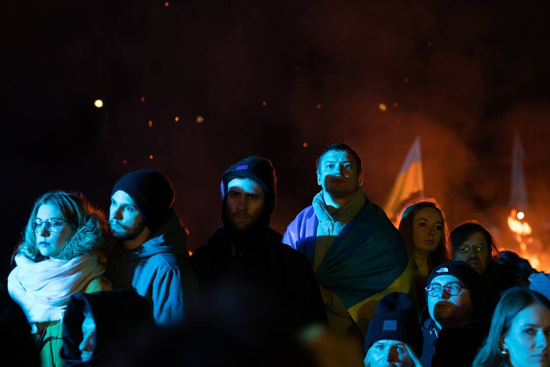 Vienybės ir solidarumo akcija „Laisvė šviečia“ Vilniuje