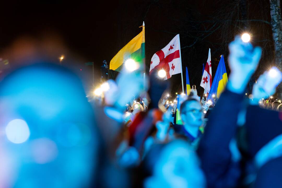 Vienybės ir solidarumo akcija „Laisvė šviečia“ Vilniuje