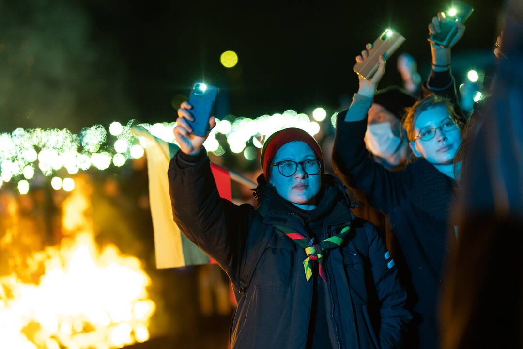 Vienybės ir solidarumo akcija „Laisvė šviečia“ Vilniuje