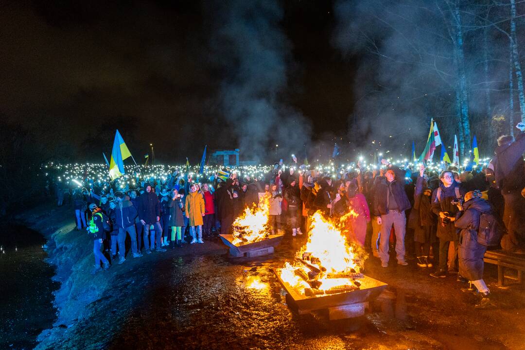 Vienybės ir solidarumo akcija „Laisvė šviečia“ Vilniuje