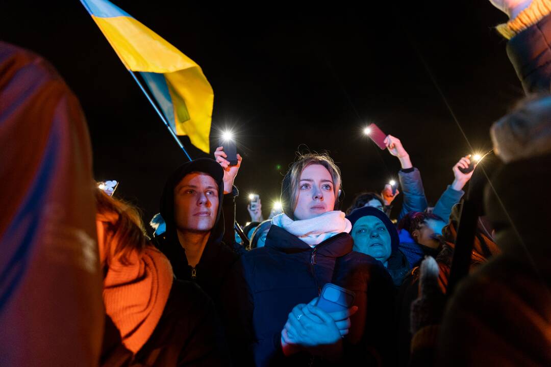 Vienybės ir solidarumo akcija „Laisvė šviečia“ Vilniuje