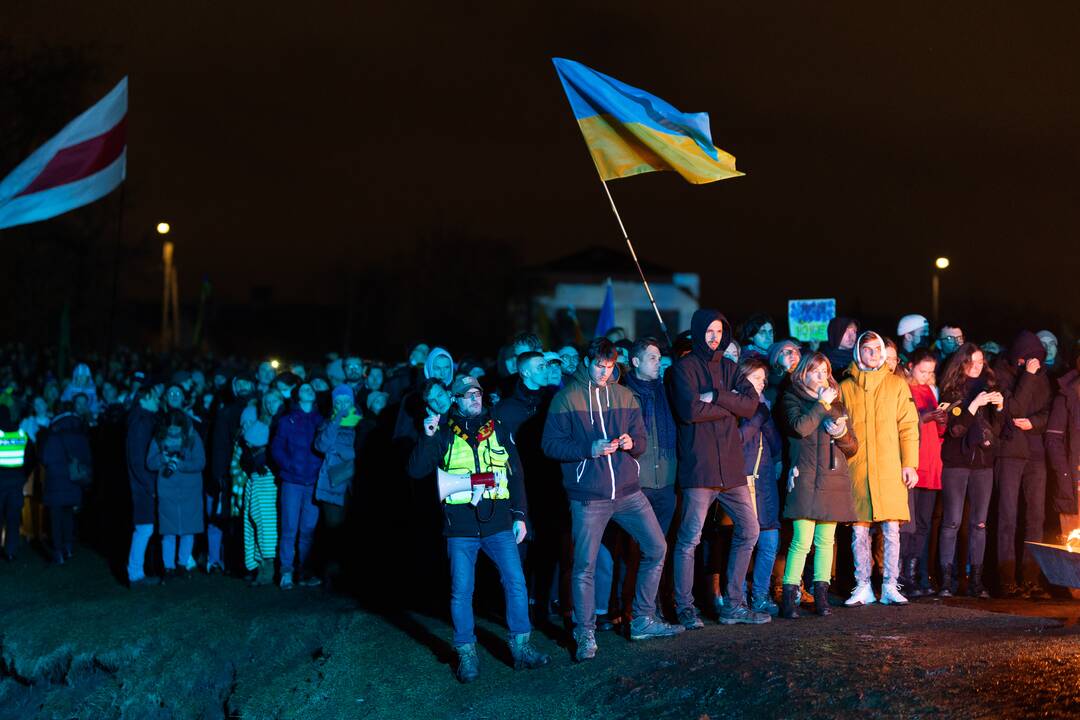 Vienybės ir solidarumo akcija „Laisvė šviečia“ Vilniuje