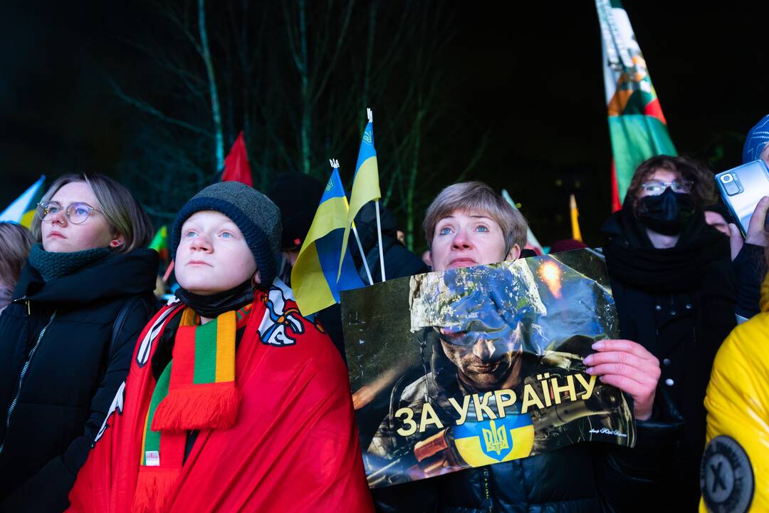 Vienybės ir solidarumo akcija „Laisvė šviečia“ Vilniuje