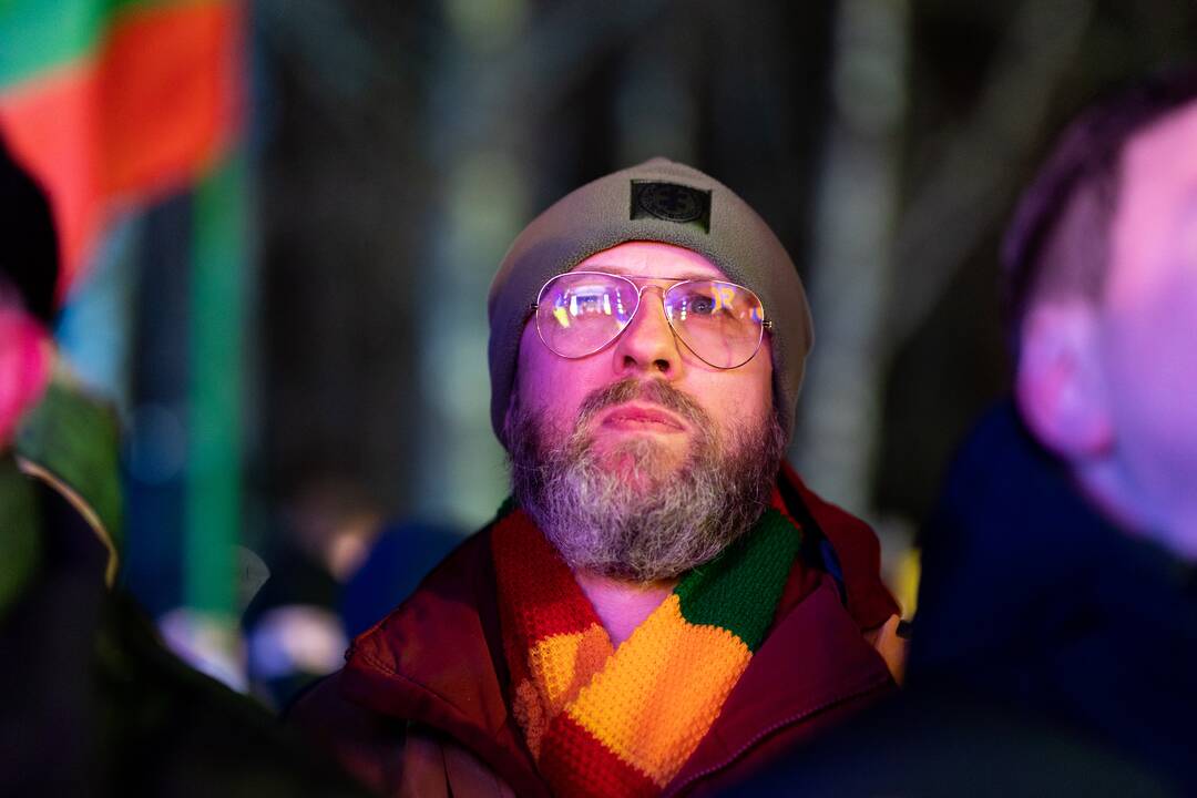 Vienybės ir solidarumo akcija „Laisvė šviečia“ Vilniuje