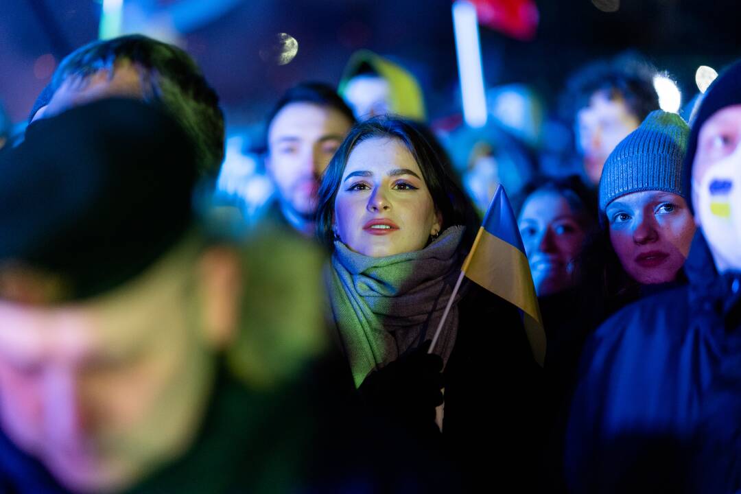 Vienybės ir solidarumo akcija „Laisvė šviečia“ Vilniuje