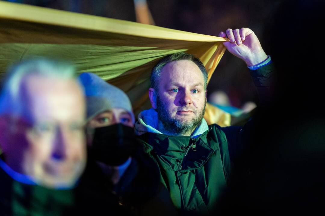 Vienybės ir solidarumo akcija „Laisvė šviečia“ Vilniuje