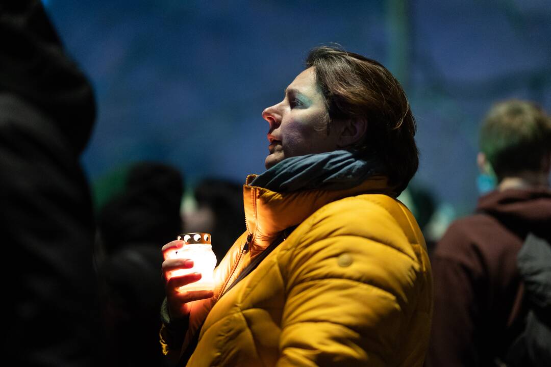 Vienybės ir solidarumo akcija „Laisvė šviečia“ Vilniuje