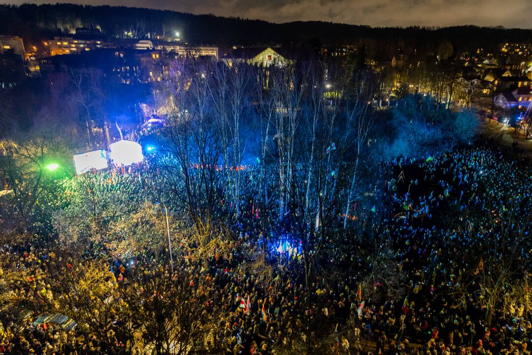 Vienybės ir solidarumo akcija „Laisvė šviečia“ Vilniuje