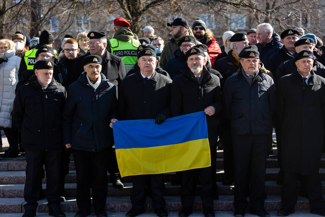 Trijų Baltijos valstybių vėliavų pakėlimo ceremonija