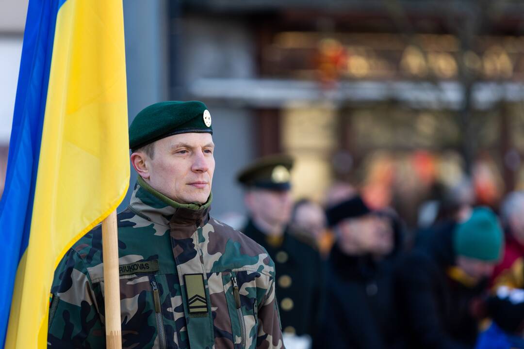 Trijų Baltijos valstybių vėliavų pakėlimo ceremonija