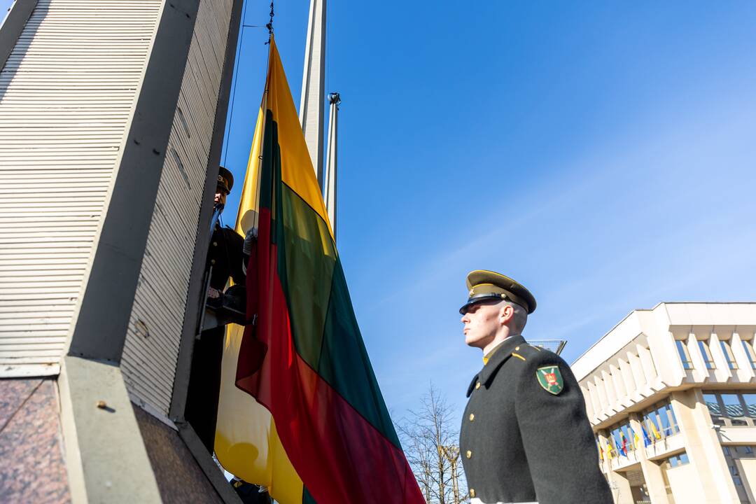 Trijų Baltijos valstybių vėliavų pakėlimo ceremonija