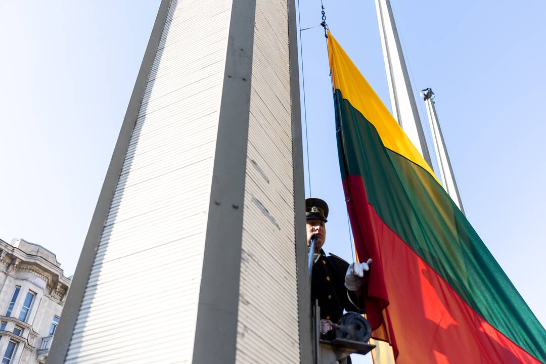 Trijų Baltijos valstybių vėliavų pakėlimo ceremonija