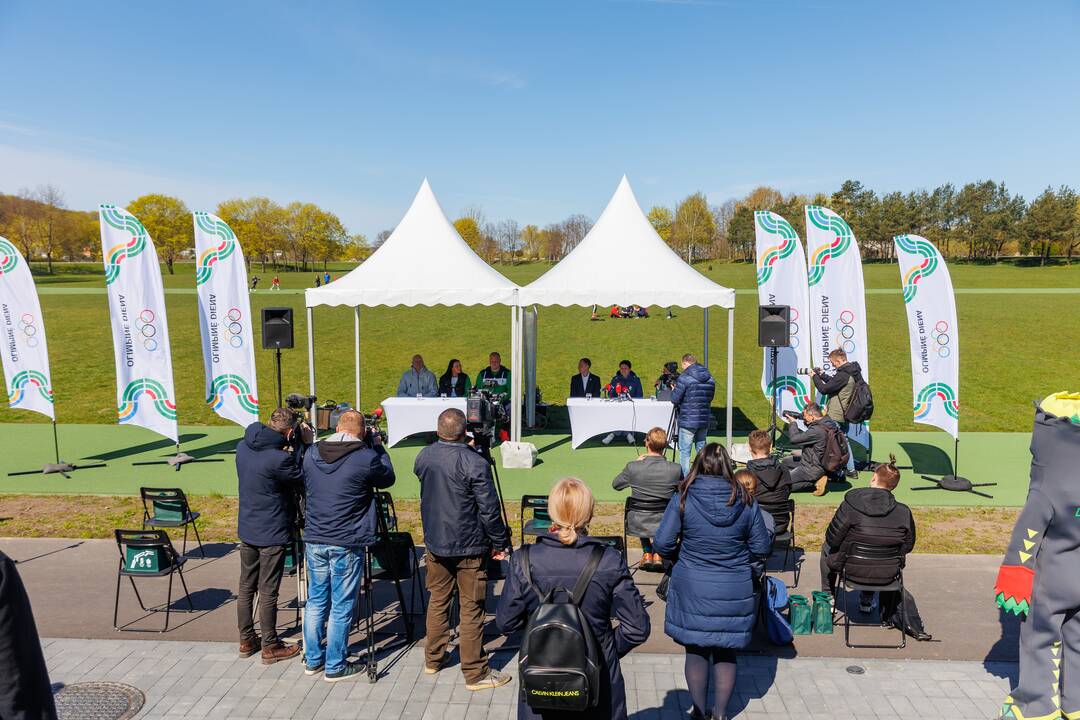 Kaune – „Olimpinei dienai 2022“ skirta spaudos konferencija