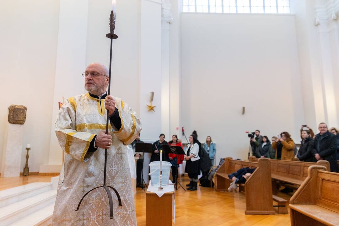 Vilniuje pirmąsias mišias laikė Konstantinopolio egzarchas