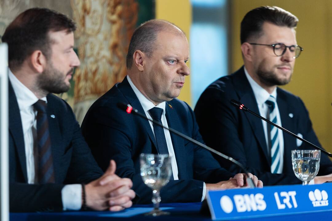 Po Seimo rinkimų: demokratų sąjungos „Vardan Lietuvos“ spaudos konferencija