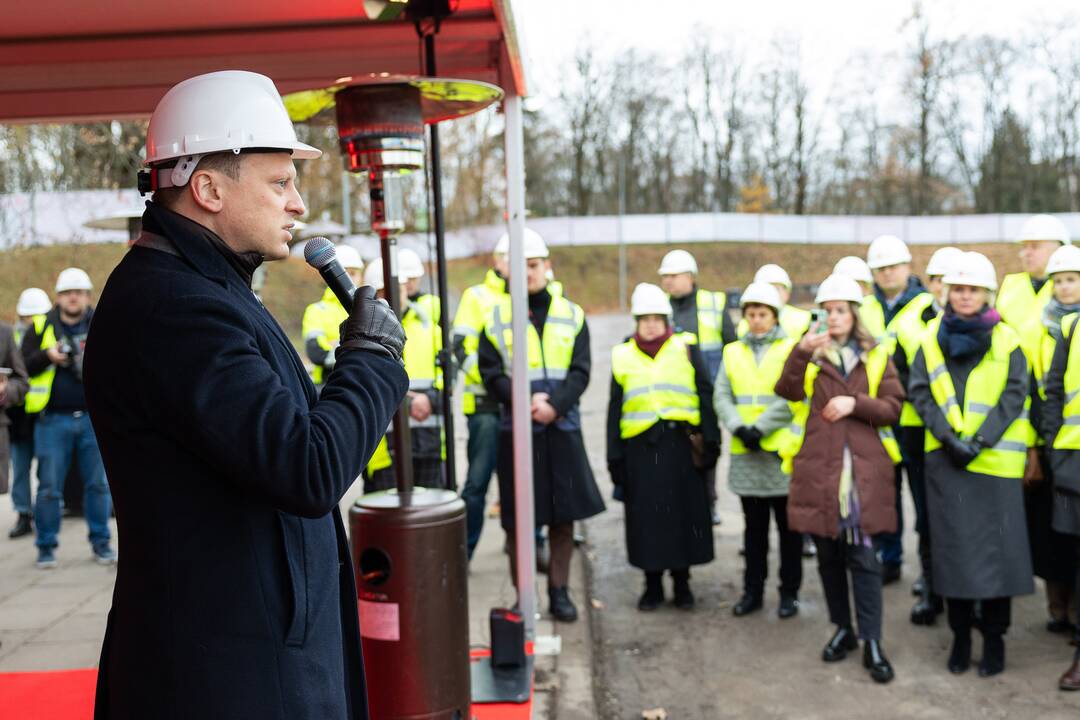 Nacionalinės koncertų salės kapsulės įkasimas