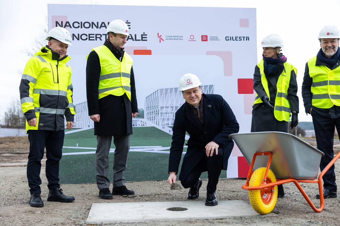 Nacionalinės koncertų salės kapsulės įkasimas