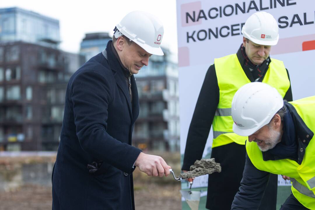 Nacionalinės koncertų salės kapsulės įkasimas