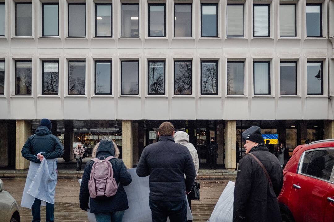 Protestas prie Sveikatos apsaugos ministerijos