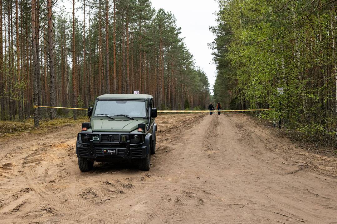 JAV karių žūties vietos incidento padarinių likvidavimo darbų pristatymas