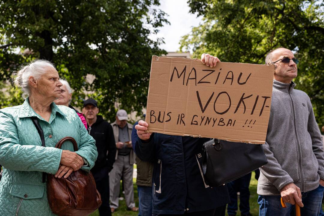 Protestas prieš NT mokestį prie Seimo