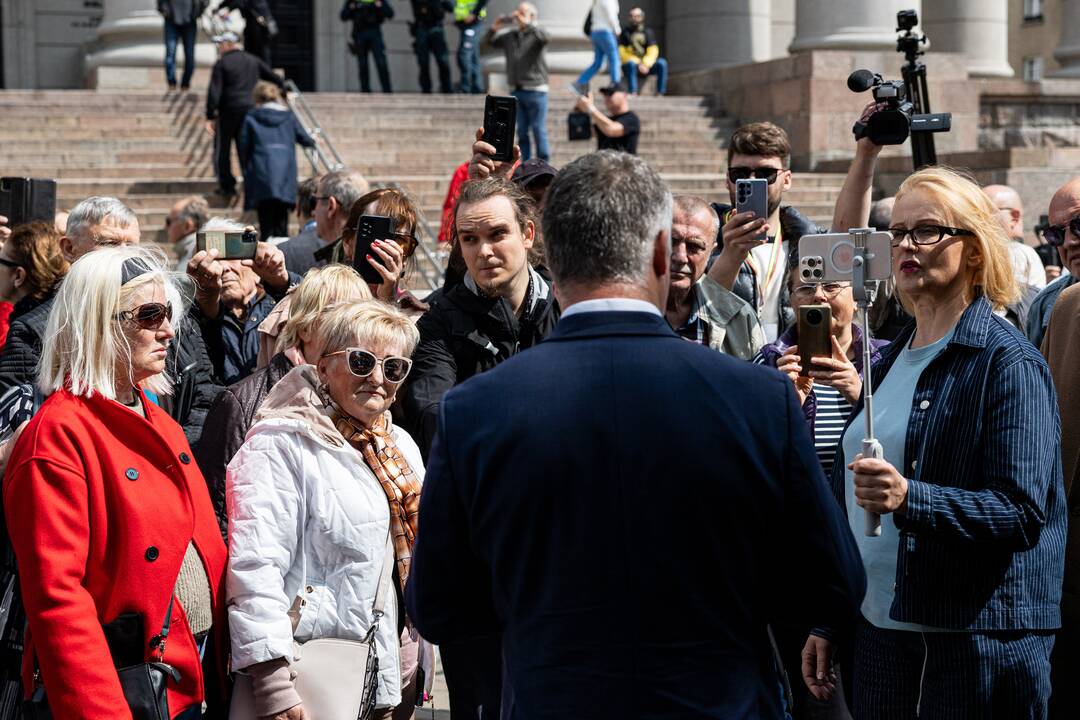 Protestas prieš NT mokestį prie Seimo