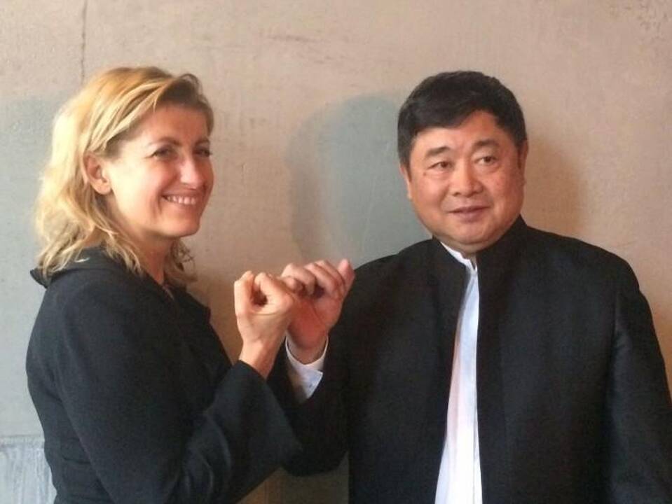 Liana Ruokytė-Jonsson ir Shan Jixian