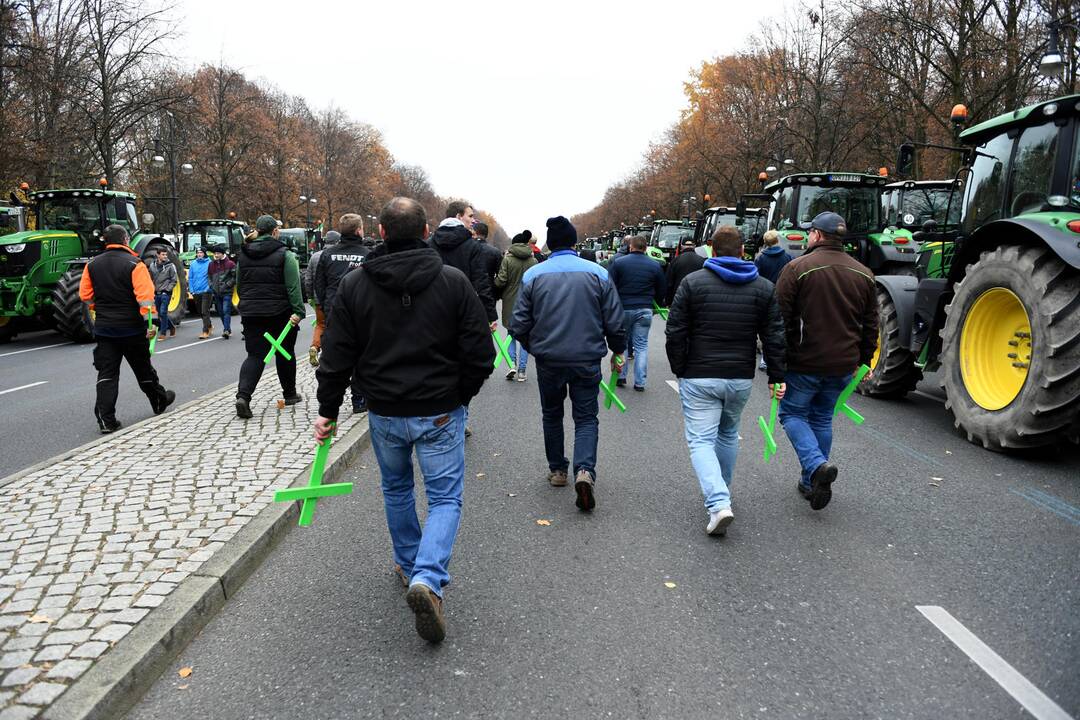 Ūkininkų protestas Berlyne