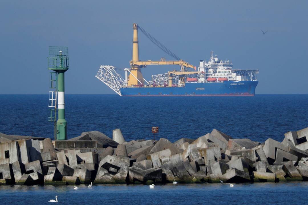 Rusijos laivas išplaukė tiesti „Nord Stream 2“ dujotiekį