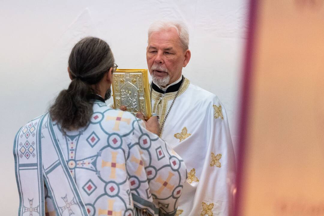 Vilniuje pirmąsias mišias laikė Konstantinopolio egzarchas