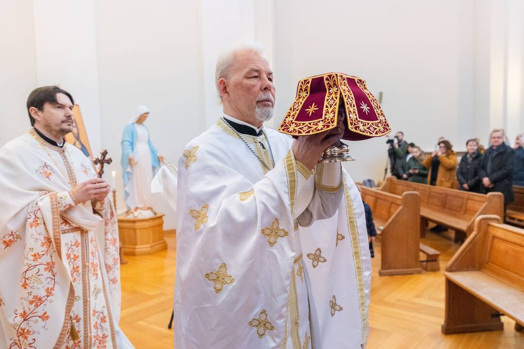 Vilniuje pirmąsias mišias laikė Konstantinopolio egzarchas