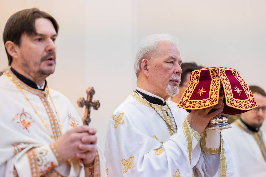 Vilniuje pirmąsias mišias laikė Konstantinopolio egzarchas