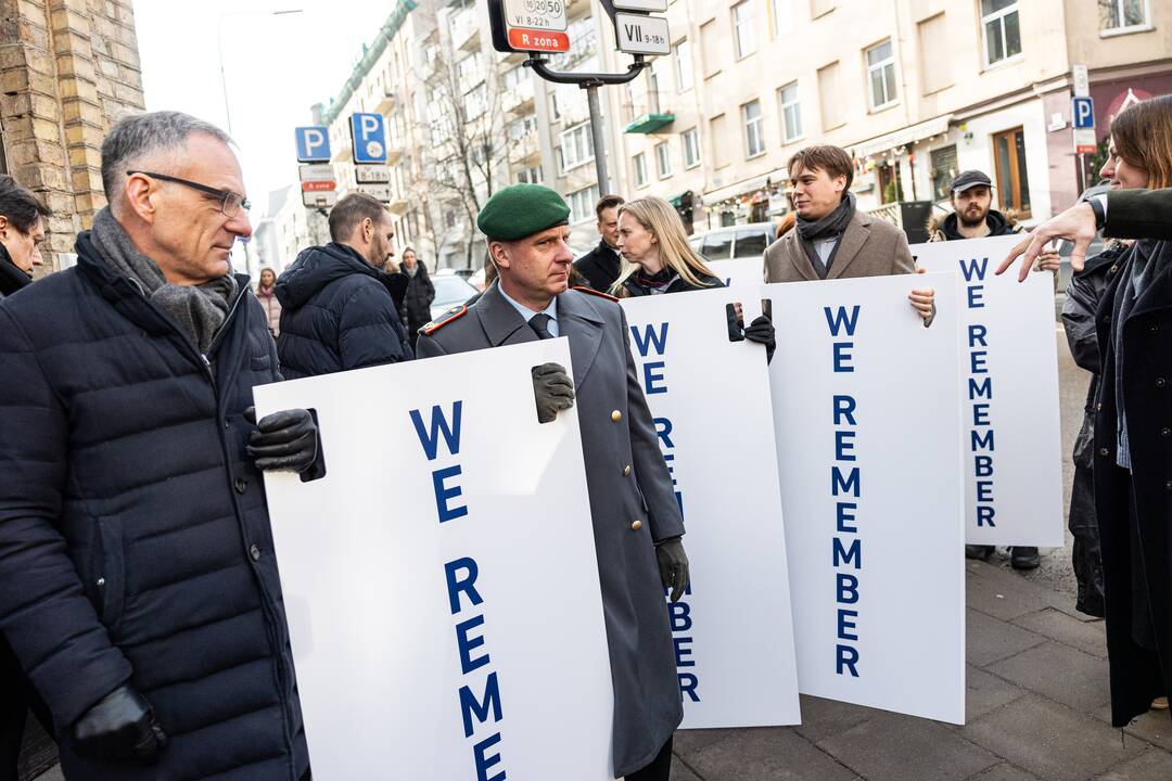 Tarptautinės Holokausto aukų atminimo dienos eisena Vilniuje