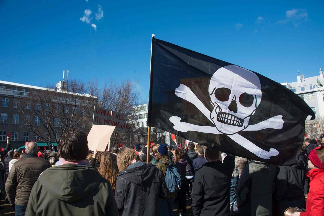 Islandijos Piratų partija pasirengusi lipti į valstybės laivą