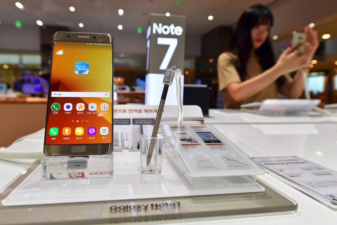Naujasis "Samsung Galaxy Note 7" sprogsta ir Kinijoje