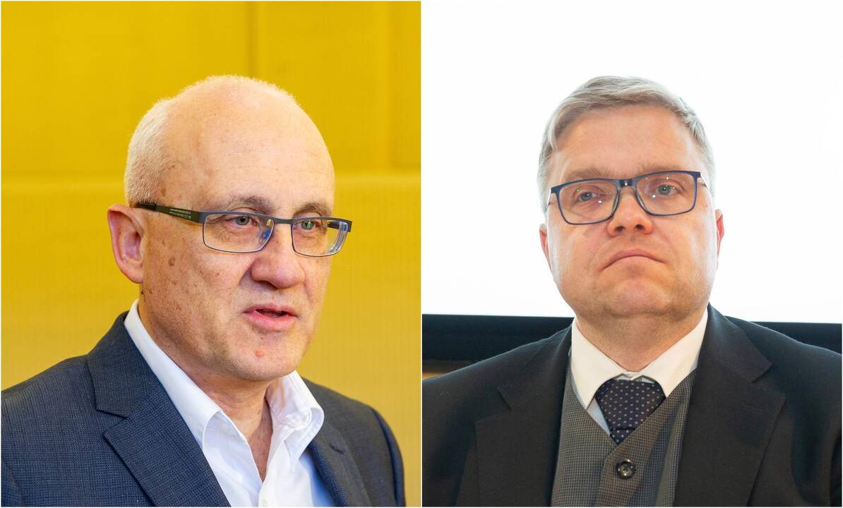 Stasys Jakeliūnas (kairėje) ir Vitas Vasiliauskas