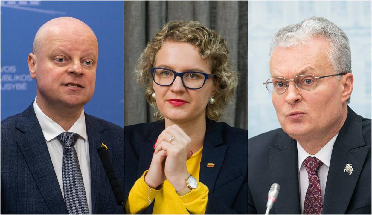 S. Skvernelis, A. Armonaitė ir G. Nausėda