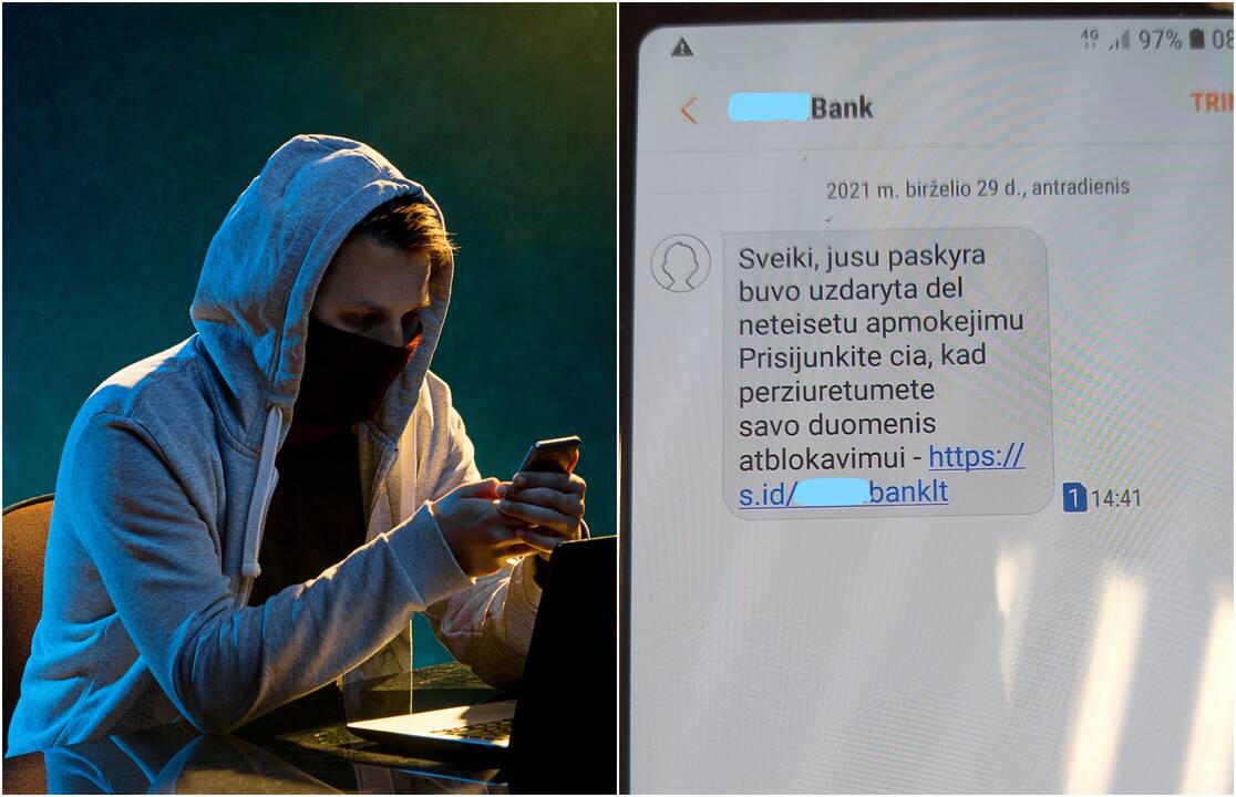 Apgaulė: policija ne kartą yra perspėjusi gyventojus nespausti apgaulingų nuorodų, akcentuojama ir tai, kad banko atstovai žmonėms neskambinėja.