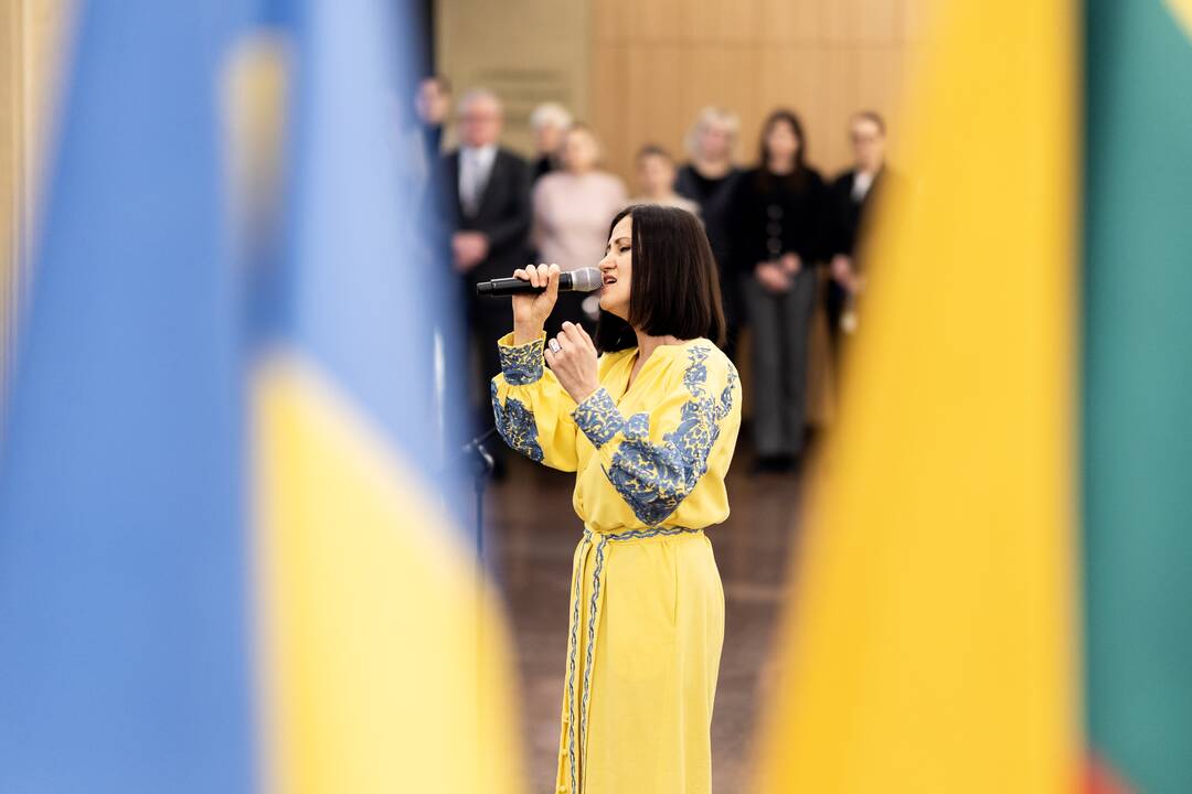 Seime paminėtos trečiosios karo Ukrainoje metinės