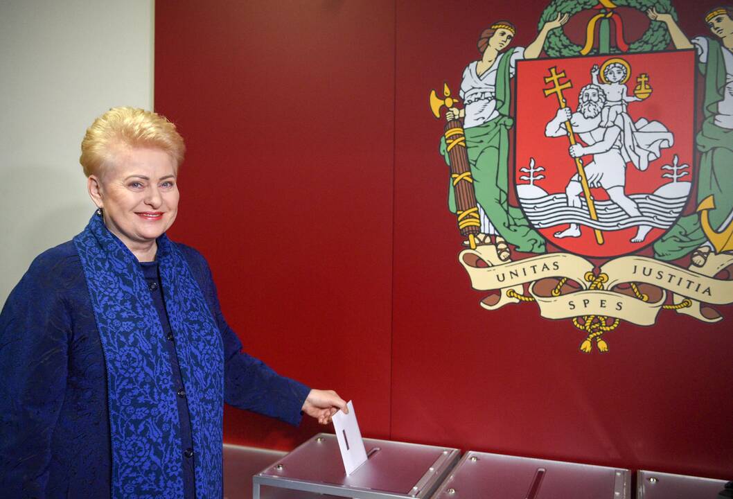 D. Grybauskaitė balsavo savivaldos rinkimuose