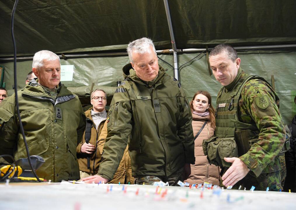 Prezidentas lankėsi Pabradės poligone