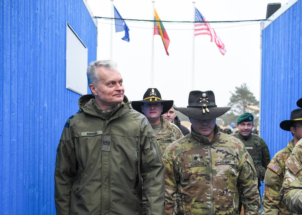 Prezidentas lankėsi Pabradės poligone