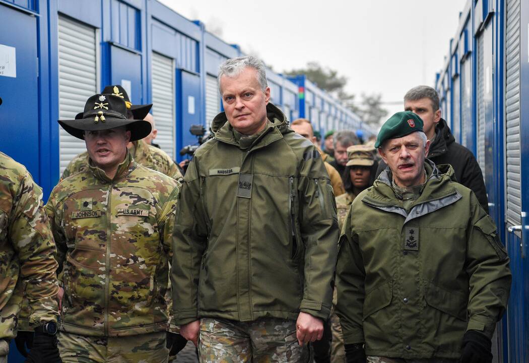 Prezidentas lankėsi Pabradės poligone